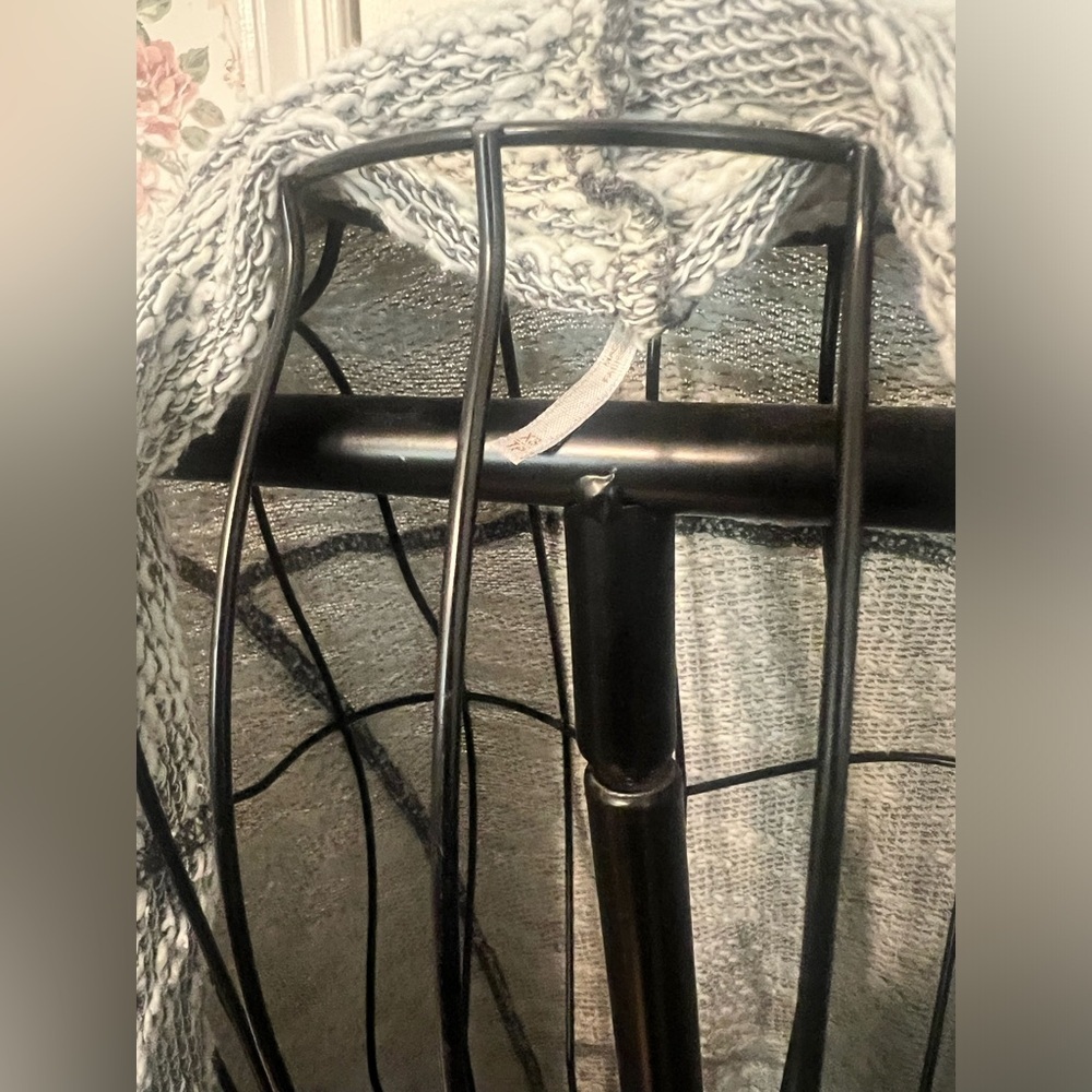 Free people Loop Cardigan Cream Grey wrap waterfall frayed distressed lagenlook - Picture 8 of 16